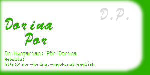 dorina por business card